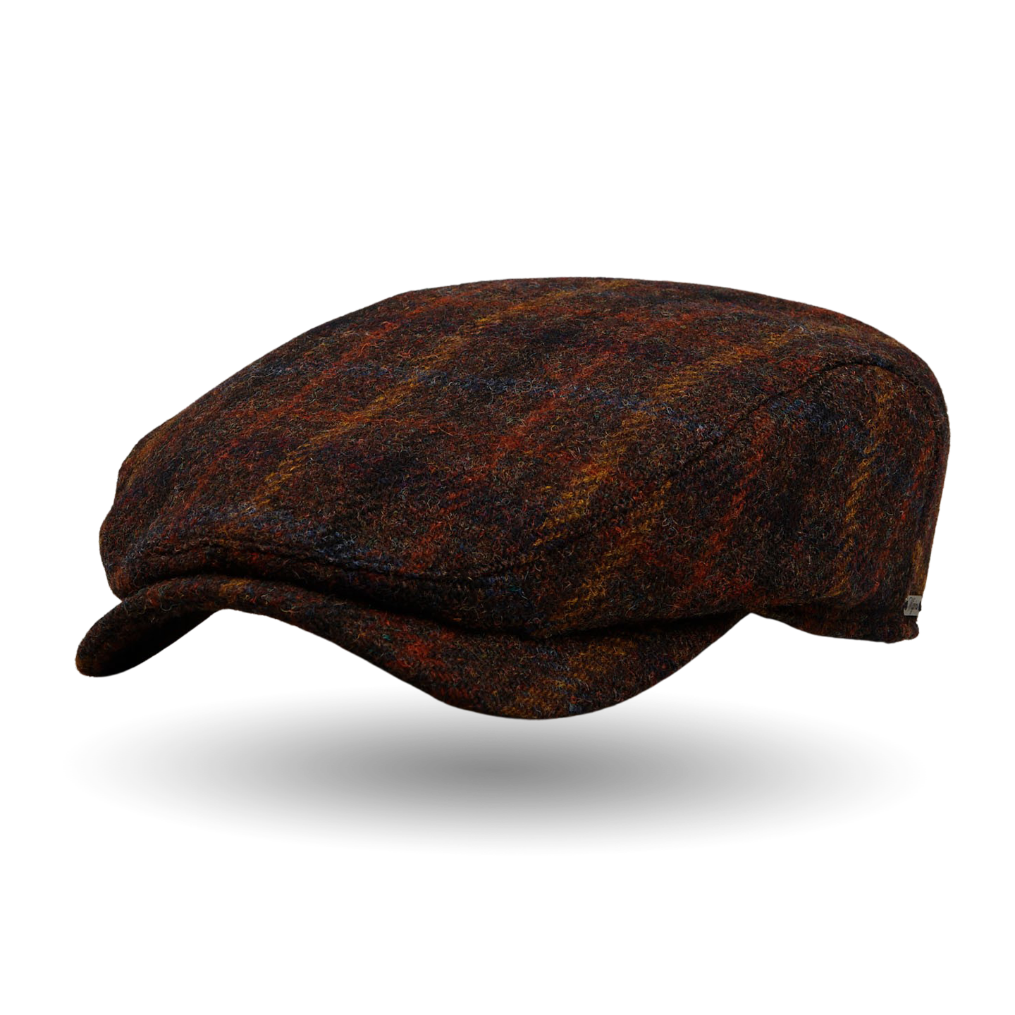 Wigéns Brown Checked Harris Tweed Ivy Contemporary Cap Feature