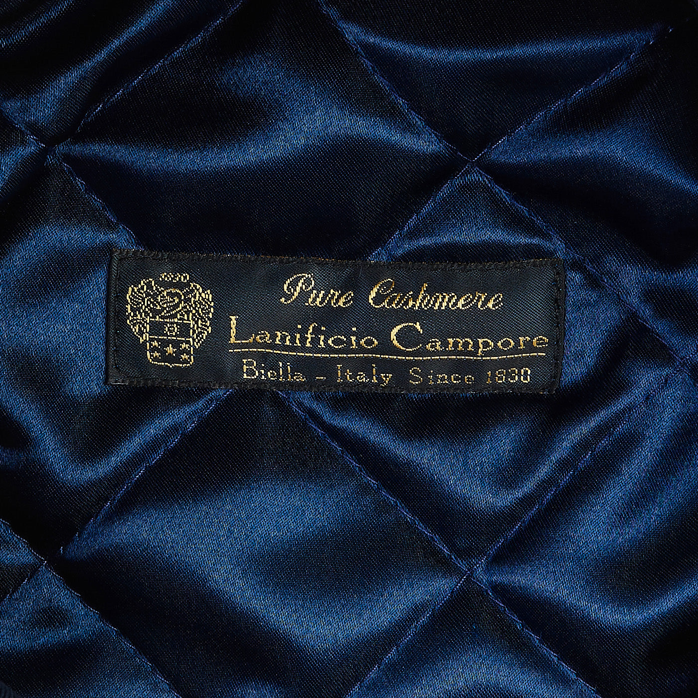 Wigéns Navy Cashmere Ivy Contemporary Cap Tag