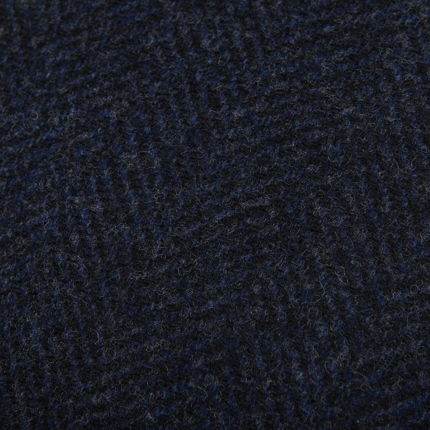 Wigéns Blue Herringbone Wool Ivy Contemporary Cap Fabric