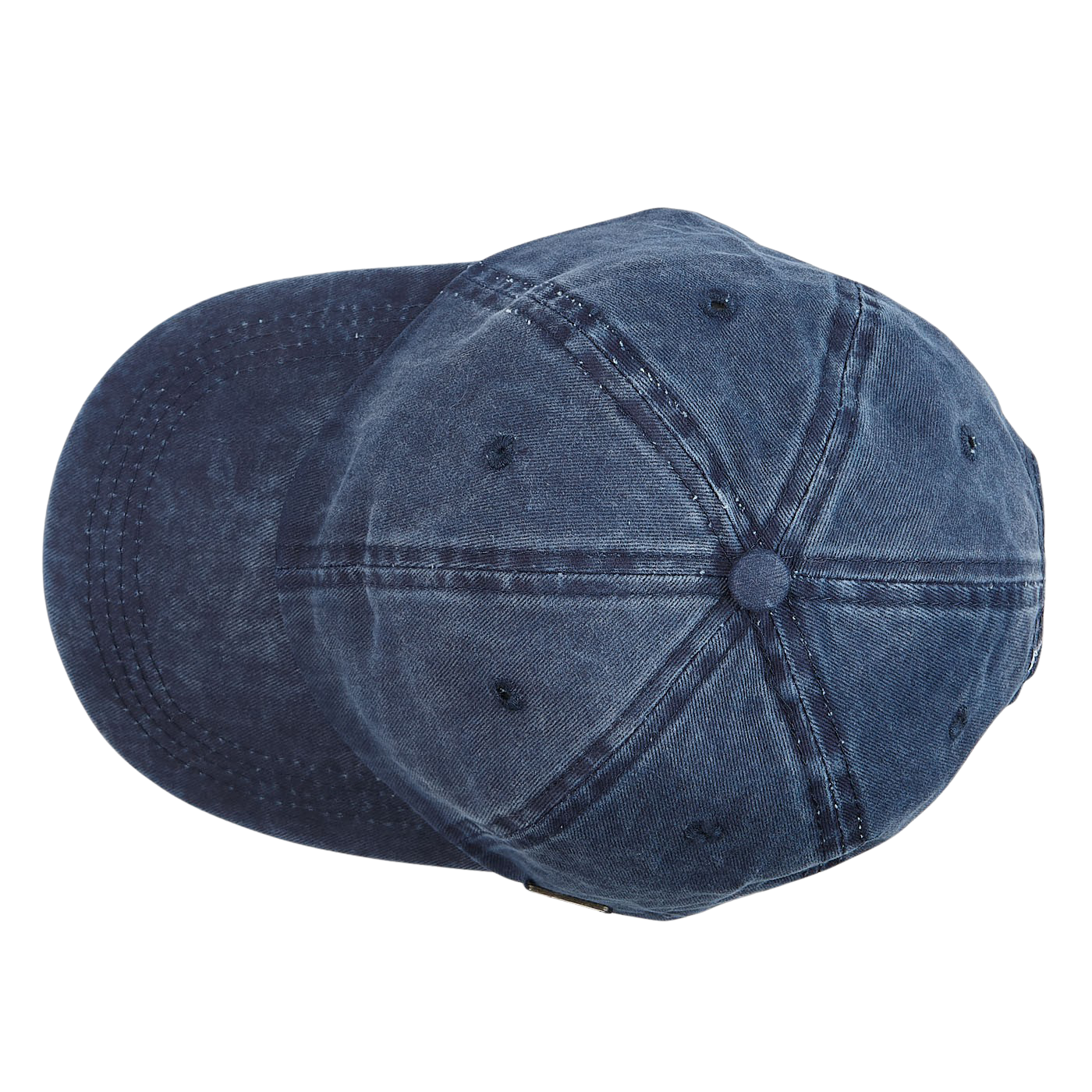 Wigéns Blue Washed Cotton Baseball Cap Top