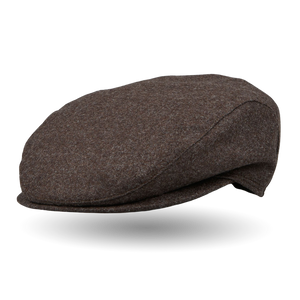 Wigéns Brown Wool Flannel Ivy Contemporary Cap Feature