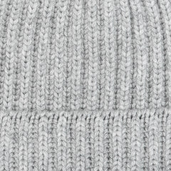 William Lockie Brume Cashmere Ribbed Beanie Fabric