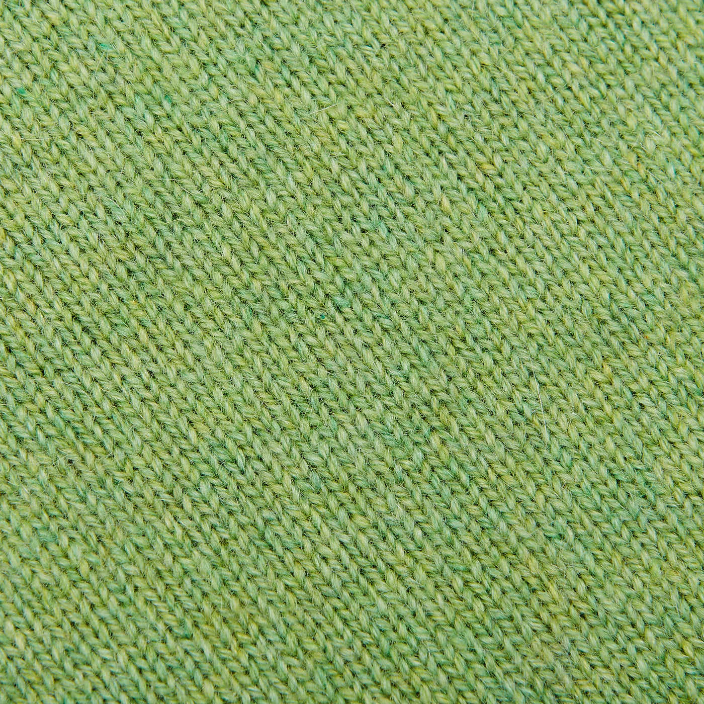 William Lockie Foliage Green Crew Neck Cashmere Sweater Fabric