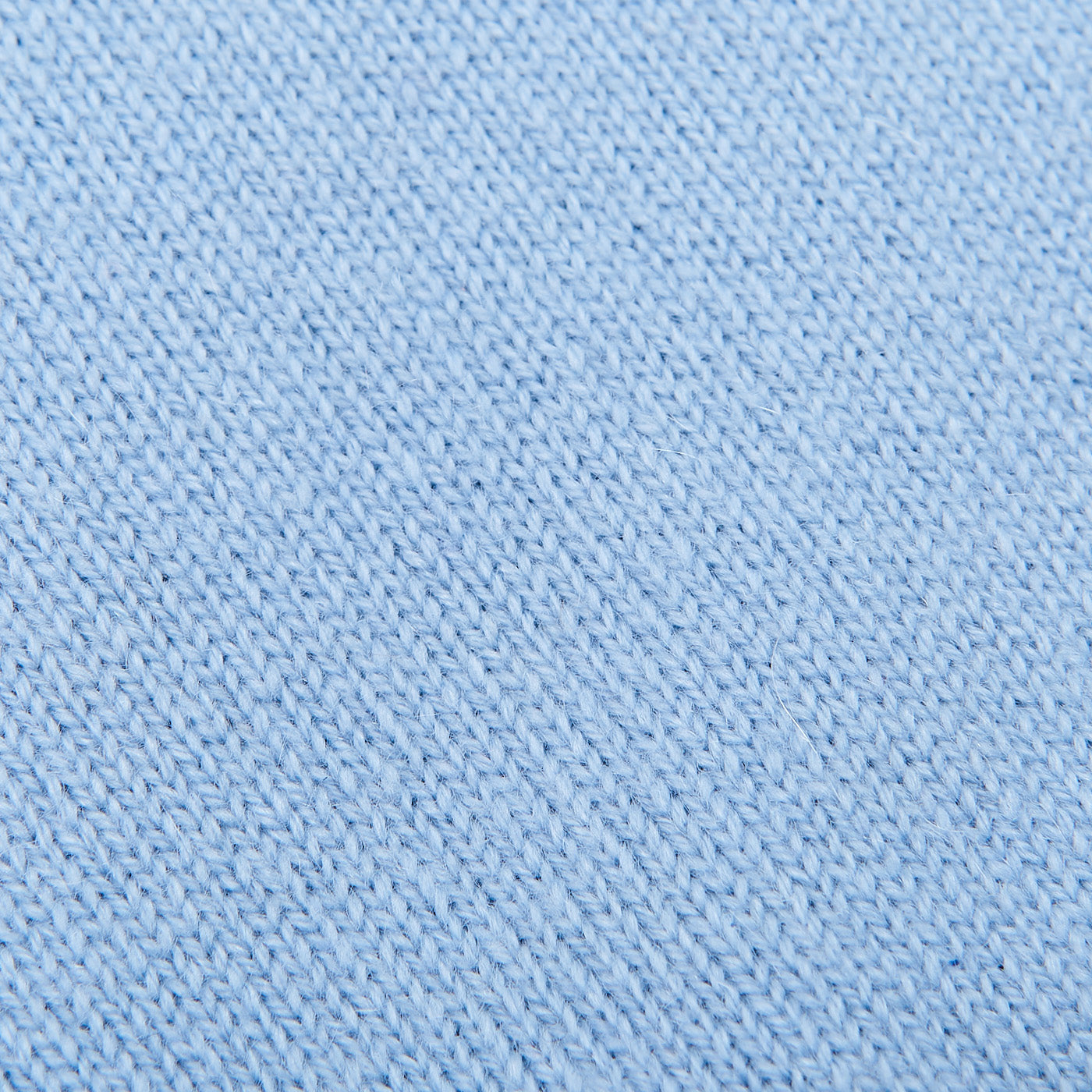 William Lockie Hyacinth Blue V-Neck Cashmere Sweater Fabric