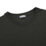 Zanone Moss Green Ice Cotton T-Shirt Collar
