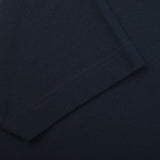 Zanone Navy Blue Ice Cotton T-Shirt Cuff