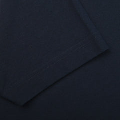 Zanone Navy Blue Ice Cotton T-Shirt Cuff