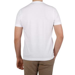 Zanone White Ice Cotton T-Shirt Back