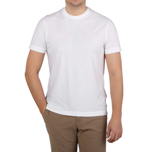 Zanone White Ice Cotton T-Shirt