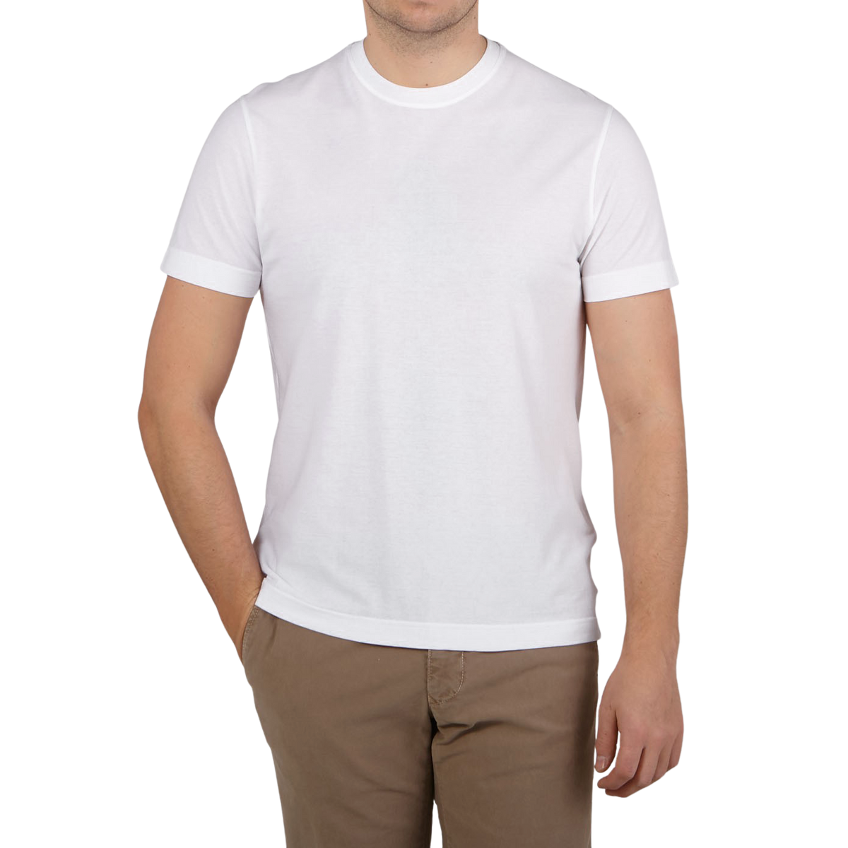 Zanone White Ice Cotton T-Shirt