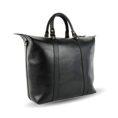 frank clegg black zipper tote bag diagonal